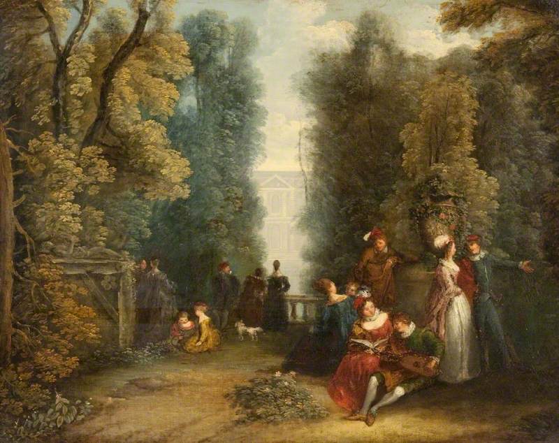 Scène de jardin - Antoine Watteau - Alpha Reproduction