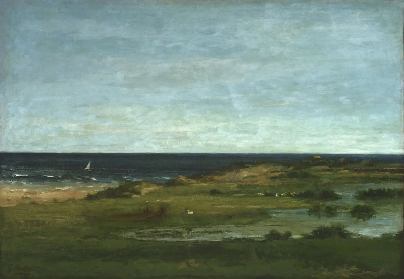 Landschap aan de kust - Gustave Courbet