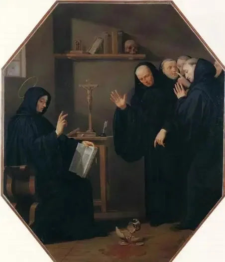 Taferelen uit het leven van Sint-Benoît. De beker met vergiftigde wijn - Philippe de Champaigne