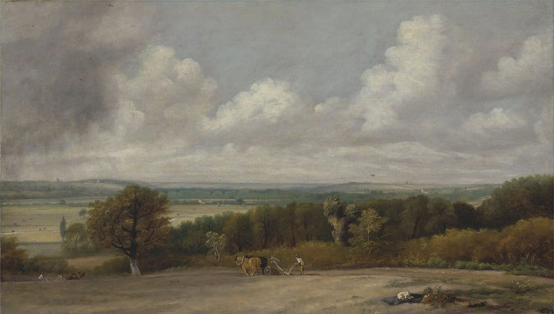 Boerenscène in Suffolk - John Constable