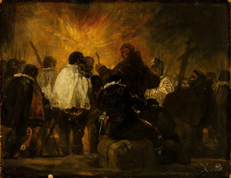 Nachtelijke scène van de Inquisitie - Francisco de Goya