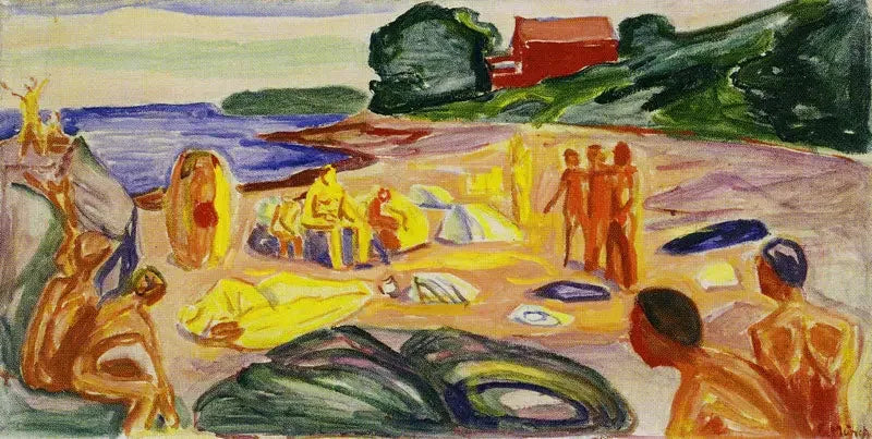 Strandscène - Edvard Munch