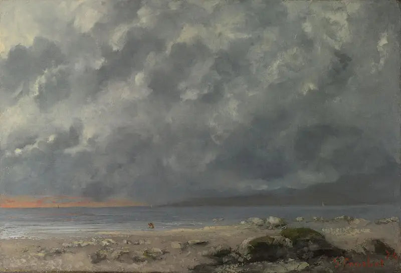 Strandscène - Gustave Courbet