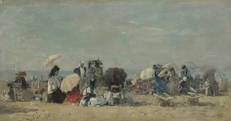 Strandscène, Trouville - Eugène Boudin