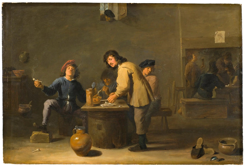 Tavernenscène met pijprokers - David Teniers de Jonge

Source:
Scène de taverne avec fumeurs de pipe - David Teniers le Jeune