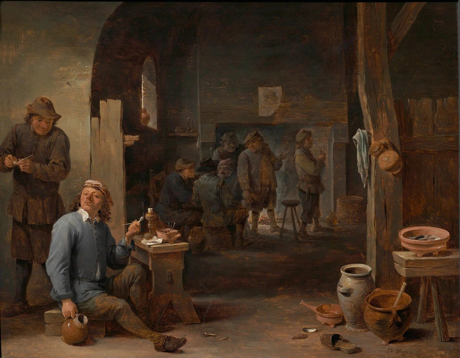 Tavernenscène met een roker die een pot vasthoudt - David Teniers de Jonge

Source:
Scène de taverne avec un fumeur tenant un pot - David Teniers le Jeune