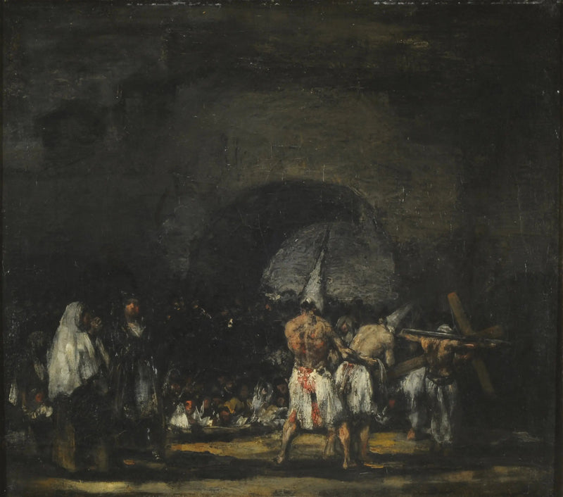 Scène van de disciplines - Francisco de Goya
