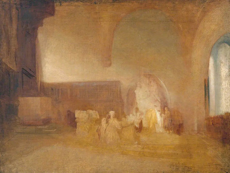 Scène in een Kerk of Gewelfde Zaal - J. M. W. Turner
