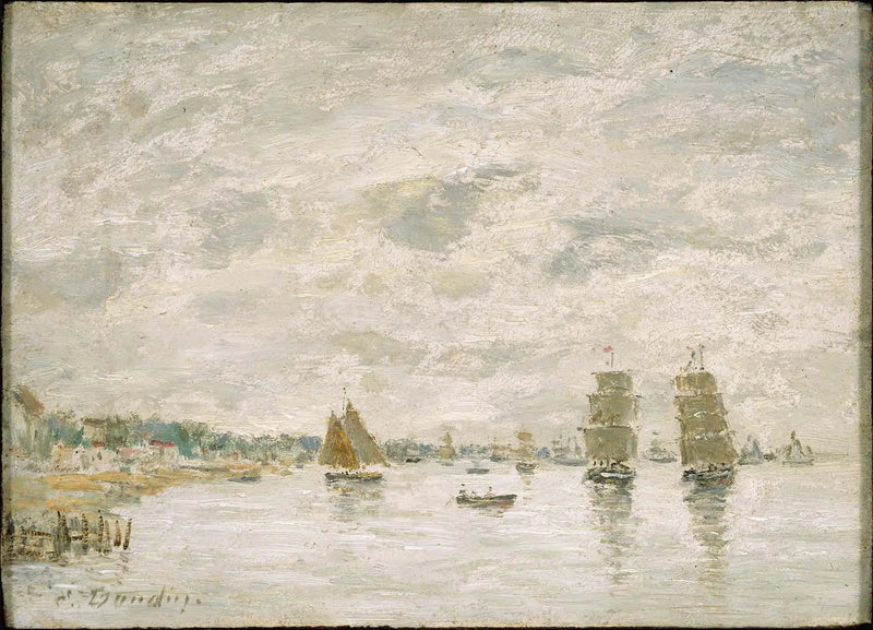 Havenlandschap - Eugène Boudin