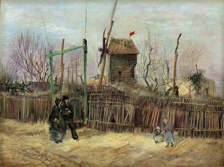 Straatscène in Montmartre - Vincent van Gogh