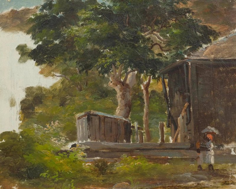 Dorpsscène - Camille Pissarro
