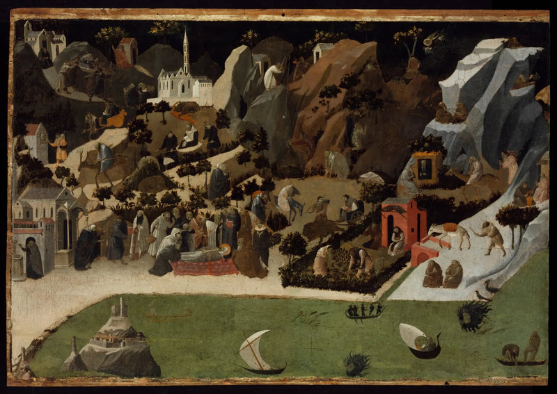 Scènes uit het leven van de Vaders van de woestijn (Thebaïde) - Fra Angelico

Source:
Scènes de la vie des Pères du désert (Thébaïde) - Fra Angelico