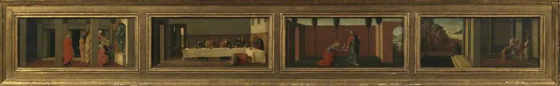 Scènes uit het leven van Maria-Magdalena: moderne kopie naar Sandro Botticelli (vier predellapanelen) - Sandro Botticelli