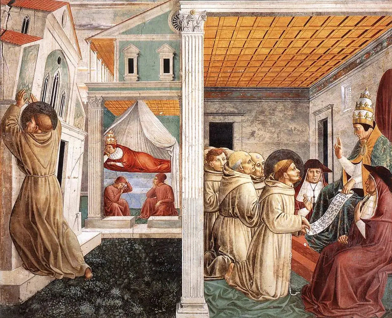 Levensscènes van Sint Franciscus (Scène 5) - Benozzo Gozzoli