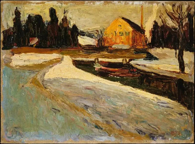 Schwabing, winterzon - Vassily Kandinsky