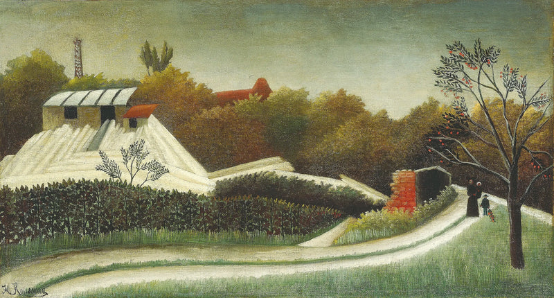 Houtzagerij, voorstad van Parijs - Henri Rousseau