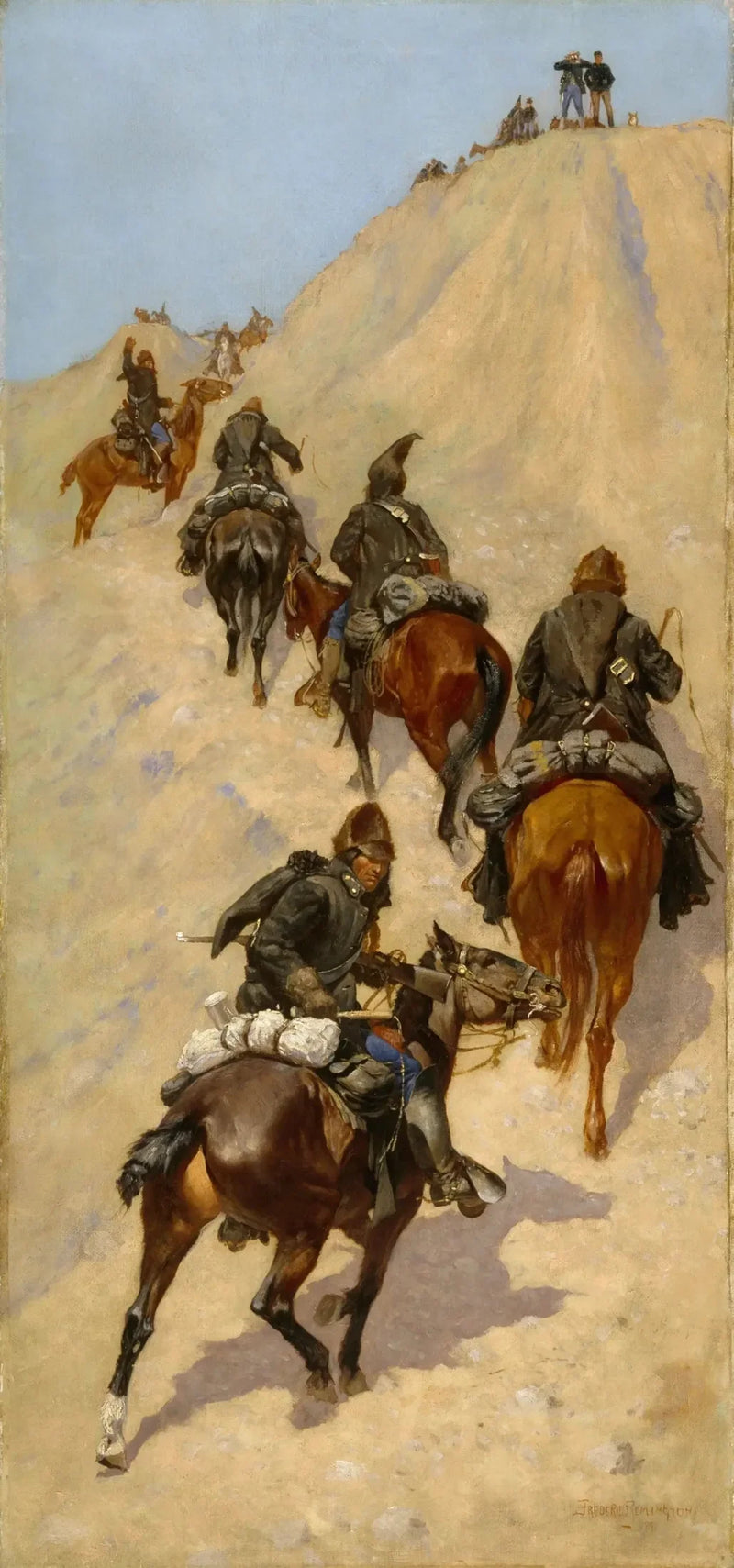 Scout die een berg beklimt - Frederic Remington

Source:
Scouts escaladant une montagne - Frederic Remington