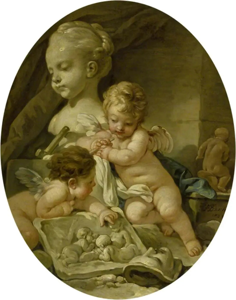 Beeldhouwwerk (Les Arts) - François Boucher