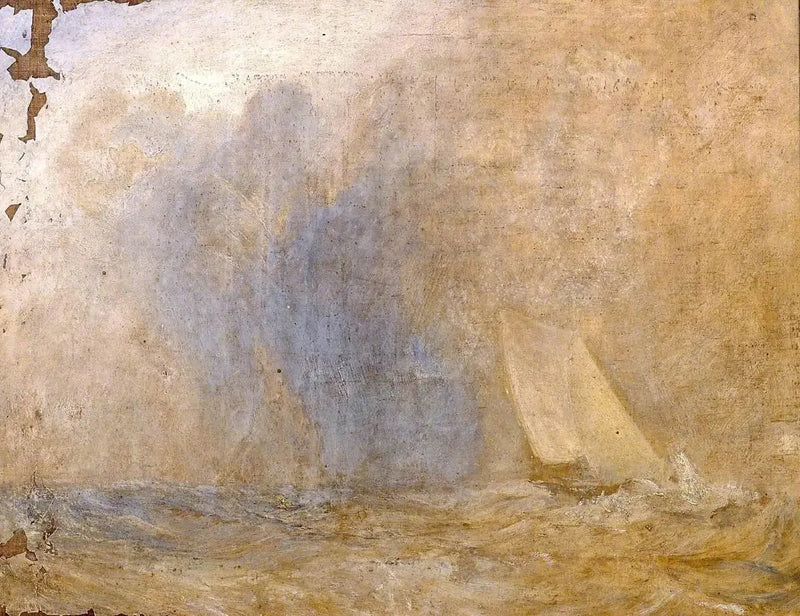 Zeelandschap met een Jacht (?) - J. M. W. Turner