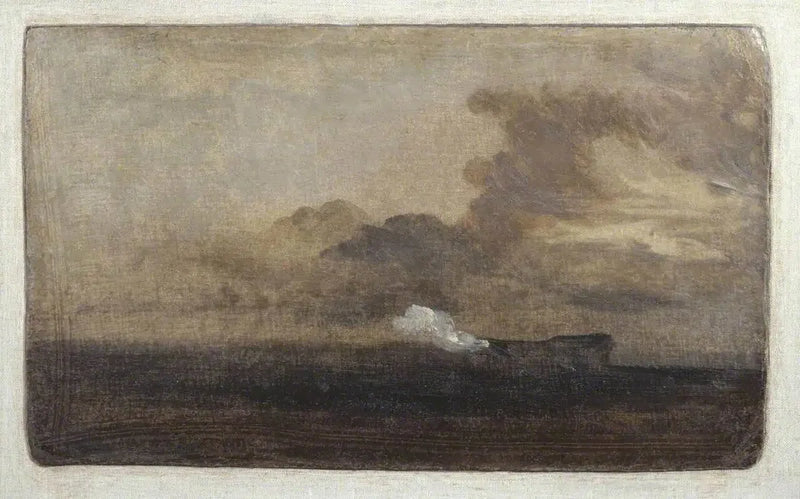 Zeegezicht met Brandende Hulk - J. M. W. Turner