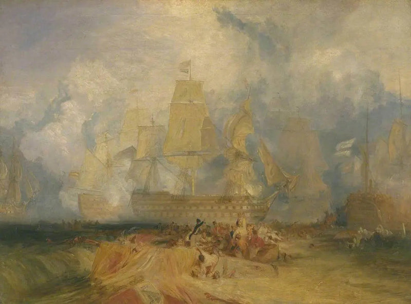 Tweede schets voor 'De Slag bij Trafalgar' - J. M. W. Turner