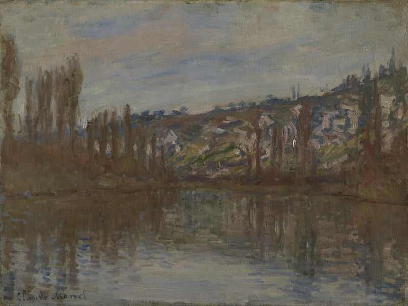 De Seine stroomafwaarts van Vétheuil W530 - Claude Monet