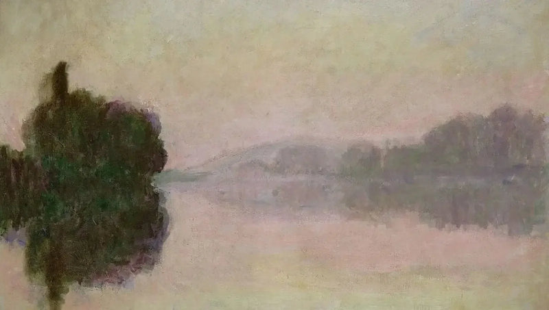 De Seine bij Port-Villez, avondeffect W1379 - Claude Monet
