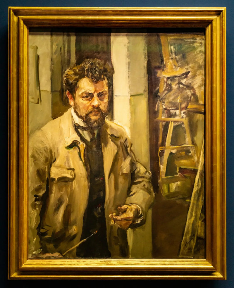 Zelfportret in de studio - Max Slevogt