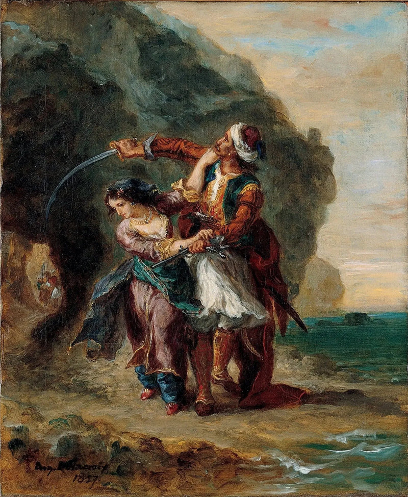 Selim en Zuleïka - Eugène Delacroix