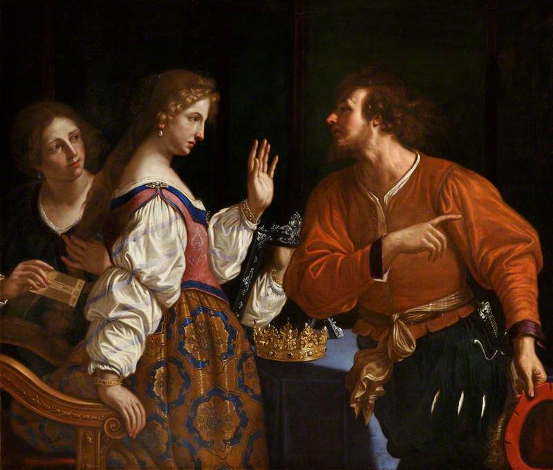 Semiramis ontvangt het nieuws over de val van Babylon - Guercino