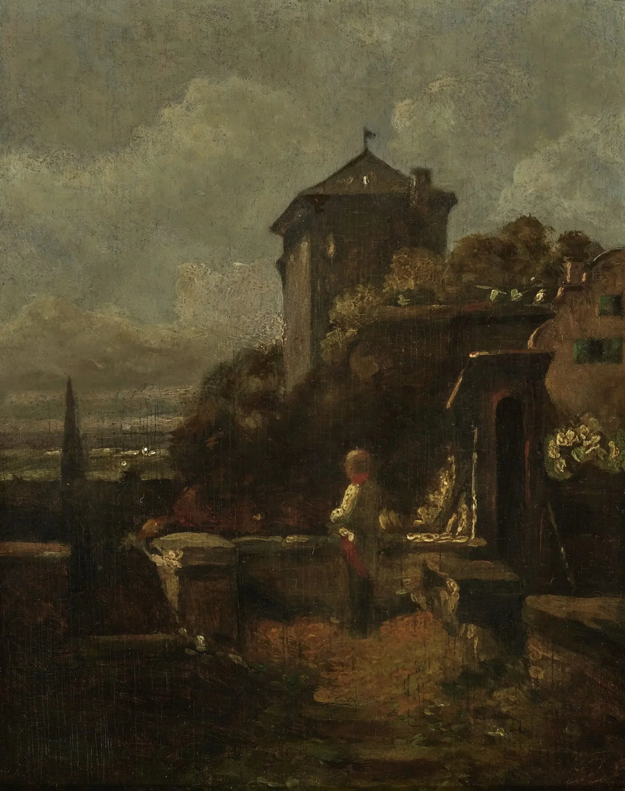 Wachtpost op de stadsmuren - Carl Spitzweg