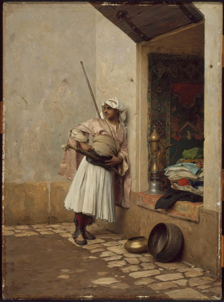 Sentinelle turque - Charles Bargue image 1 reproduction artisanale de tableau