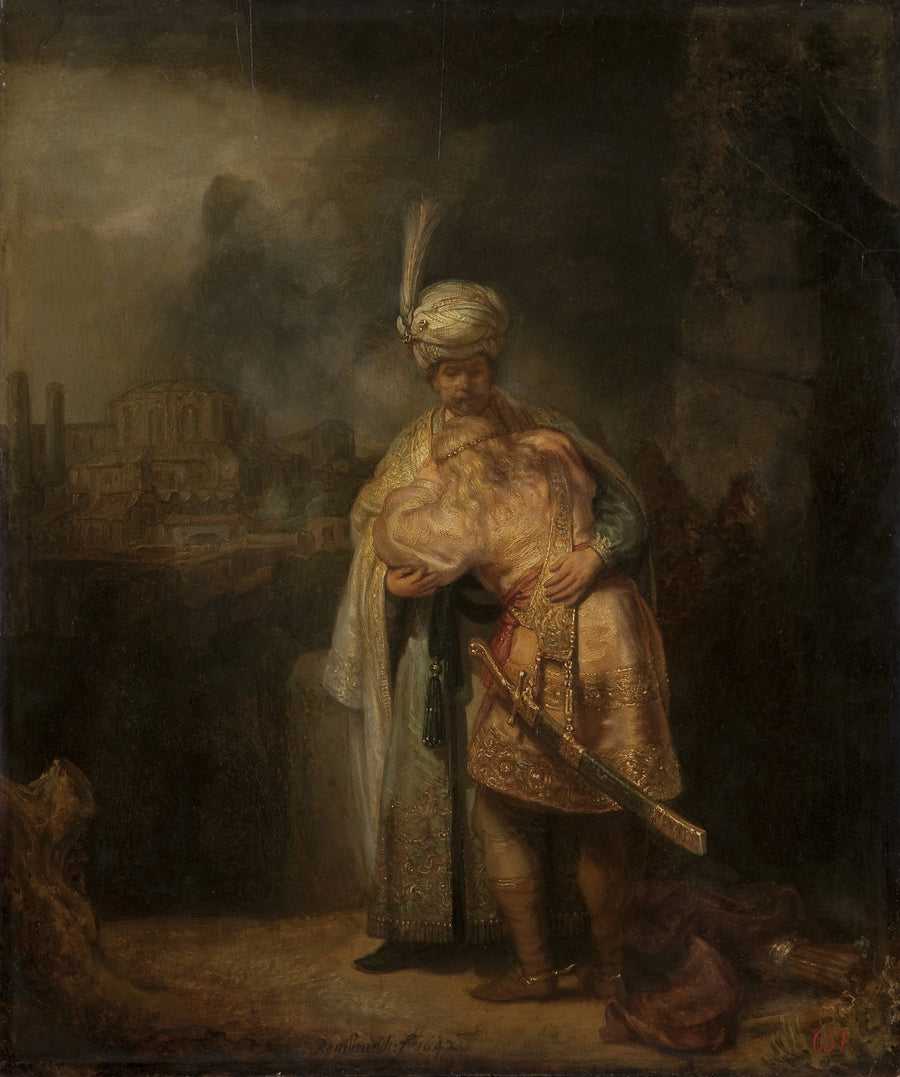 De Scheiding van David en Jonathan - Rembrandt