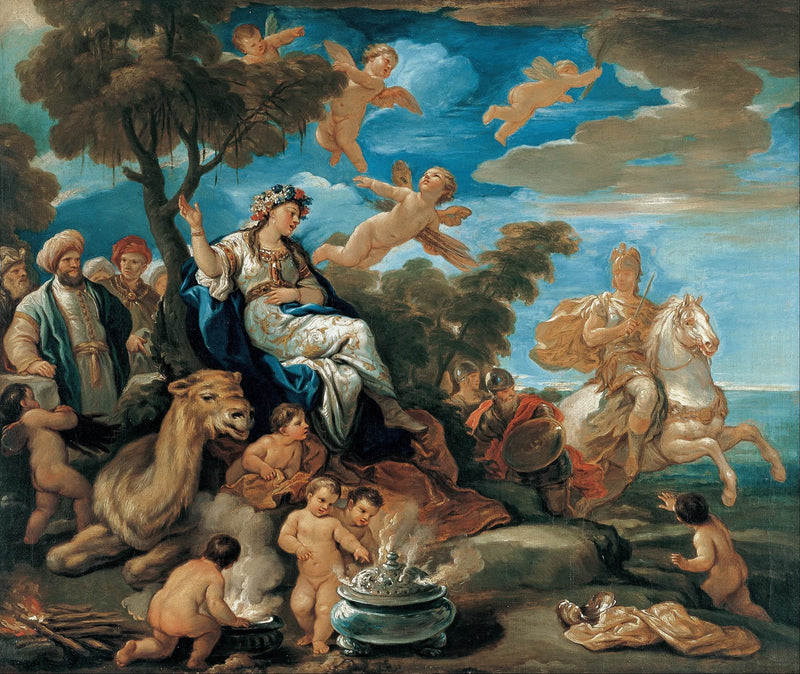 Serie van de vier werelddelen. Azië - Luca Giordano