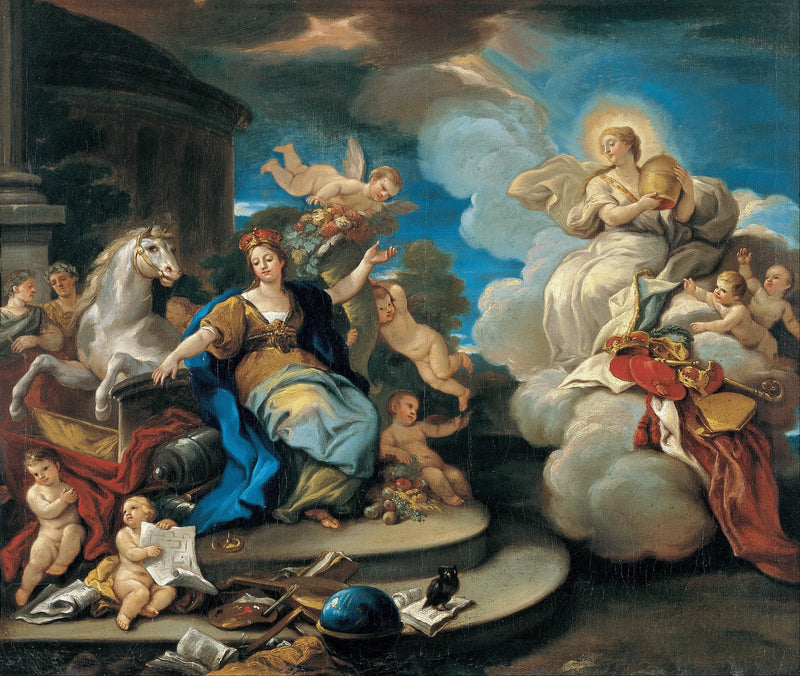 Serie van de vier werelddelen. Europa - Luca Giordano