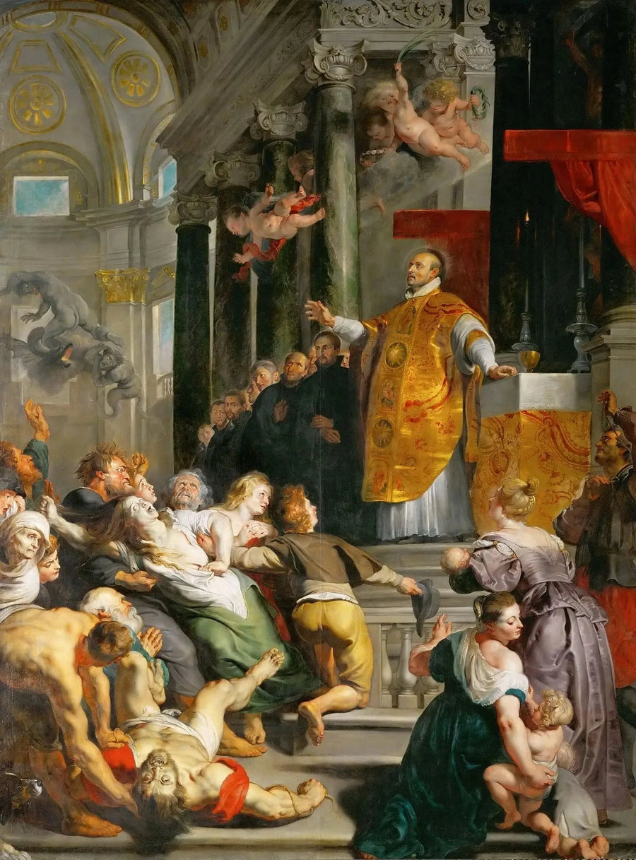 Preek van Sint Ignatius van Loyola - Peter Paul Rubens