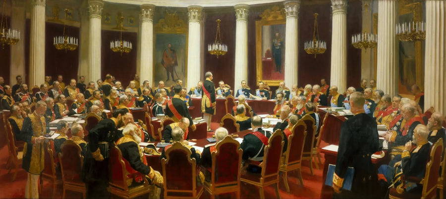 Protocolaire vergadering van de Raad van State - Ilya Repin