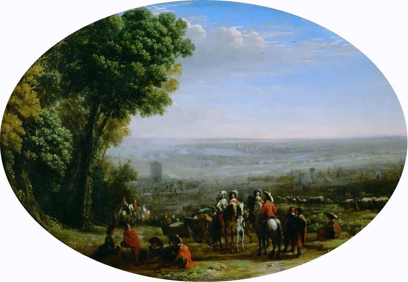 Zitplaats van La Rochelle door Lodewijk XIII - Claude Lorrain
