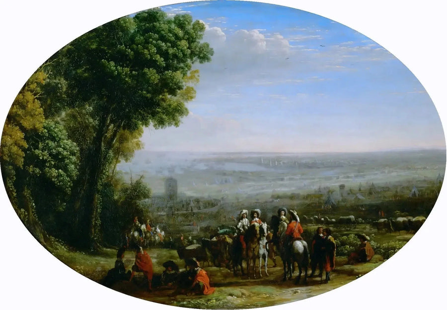 Zitplaats van La Rochelle door Lodewijk XIII - Claude Lorrain