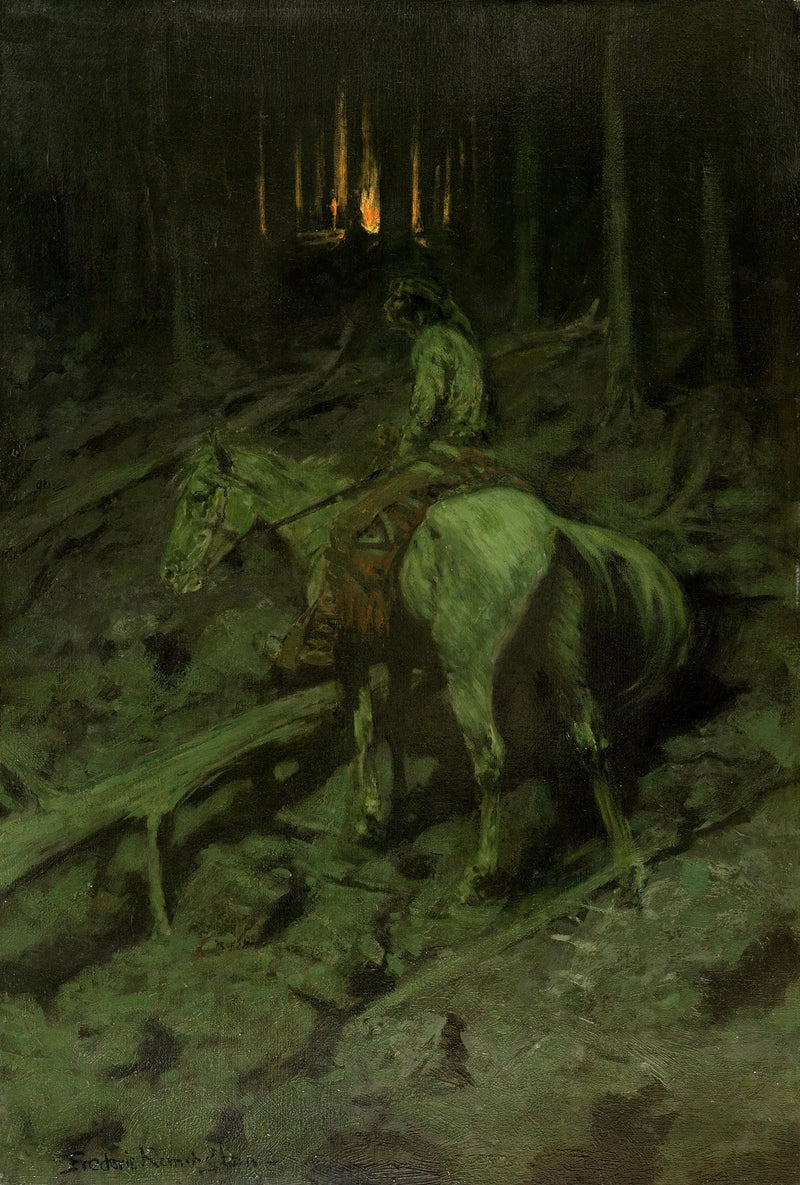 Apache schietsignaal - Frederic Remington

Source:
Signal de tir Apache - Frederic Remington