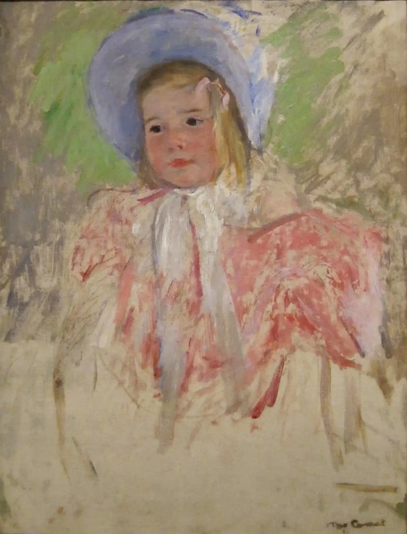 Simone met de blauwe muts (nr. 1) - Mary Cassatt