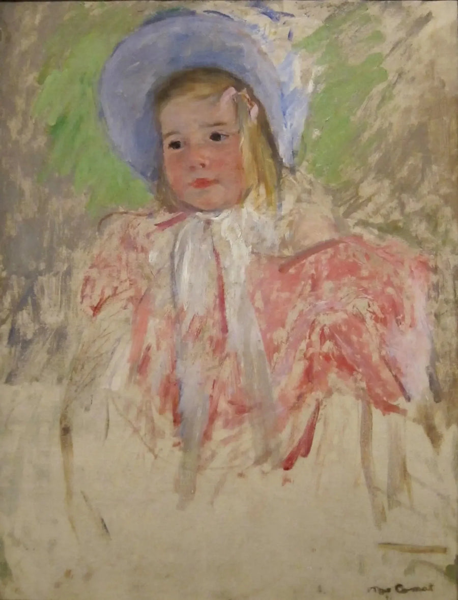 Simone met de blauwe muts (nr. 1) - Mary Cassatt