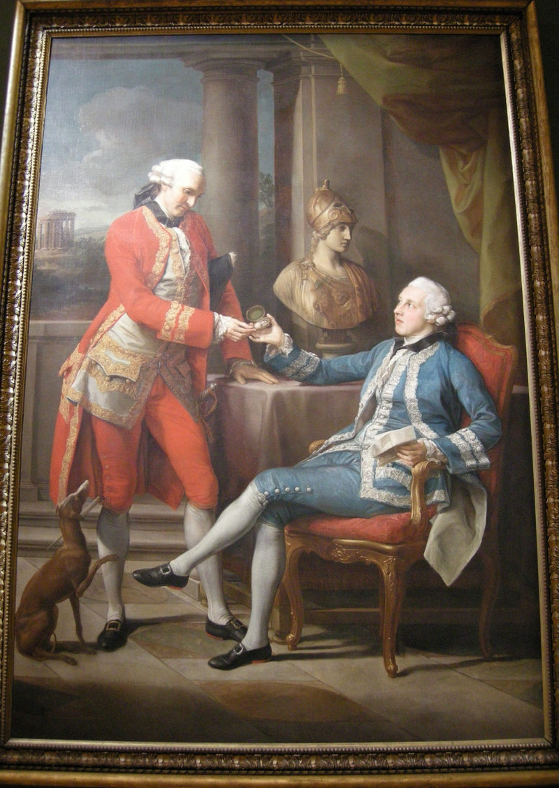 Sir Sampson Gideon en een niet- geïdentificeerde metgezel - Pompeo Batoni
