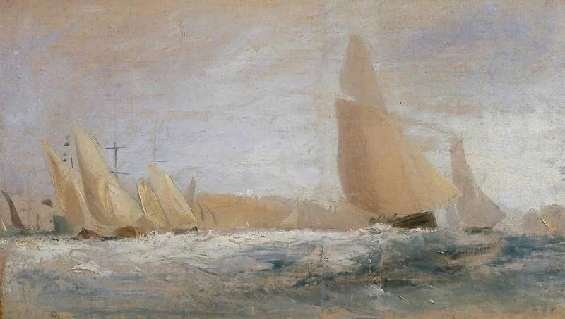 Schets voor 'East Cowes Castle, de Regatta Beating to Windward' Nr. 1 - J. M. W. Turner