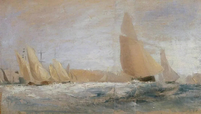 Schets voor 'East Cowes Castle, de Regatta Beating to Windward' Nr. 1 - J. M. W. Turner