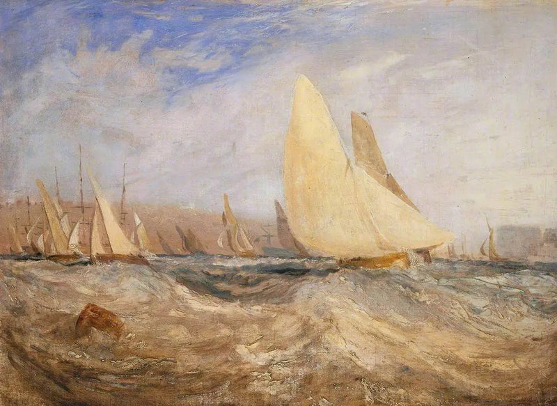 Schets voor 'East Cowes Castle, de Regatta Beating to Windward' Nr. 2 - J. M. W. Turner