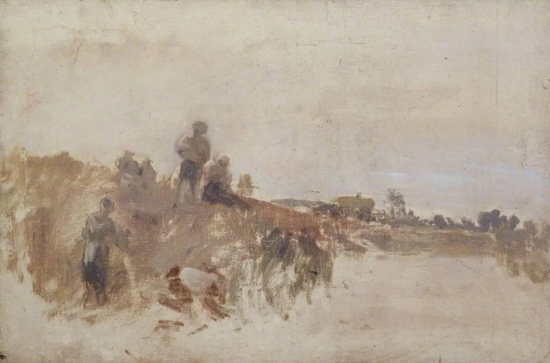Schets voor 'Oogst Diner, Kingston Bank' - J. M. W. Turner
