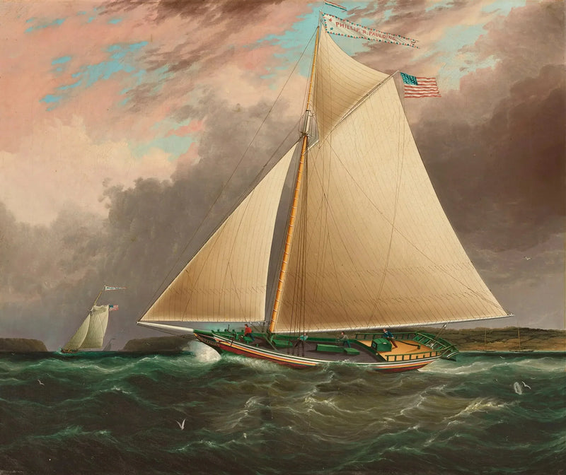 Sloop van de Hudson Phillip R. Paulding - James E. Buttersworth