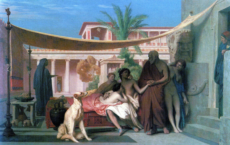 Socrates die Alcibiades bij Aspasia komt halen - Jean-Léon Gérôme
