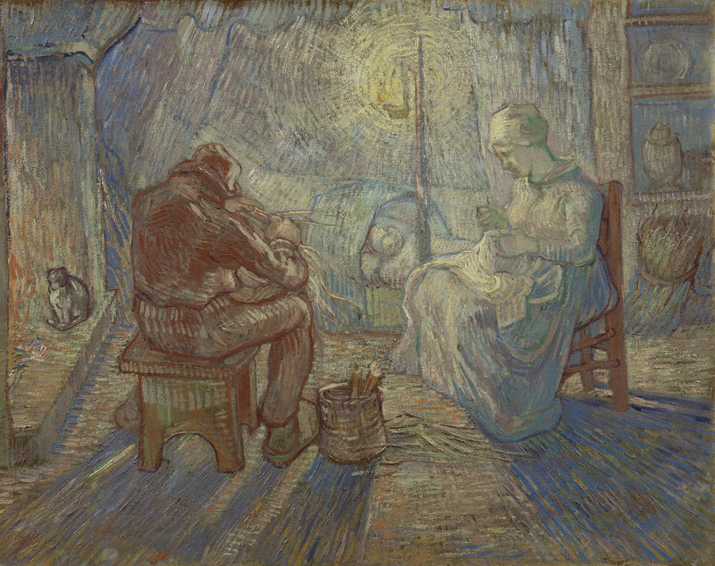 Avond (naar Millet) - Vincent van Gogh
